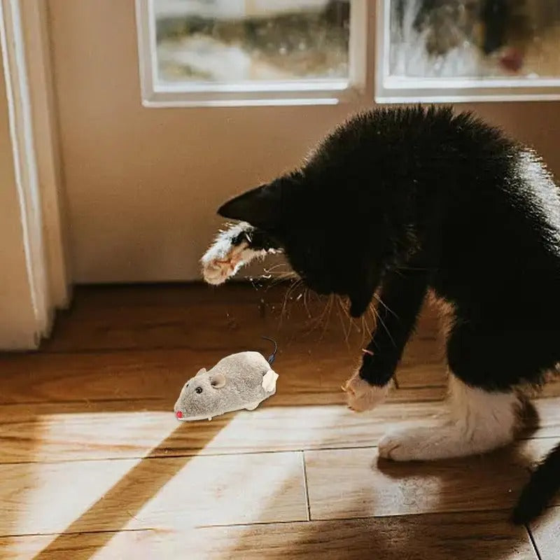 Running Rat Cat Toy With Moving Simulation