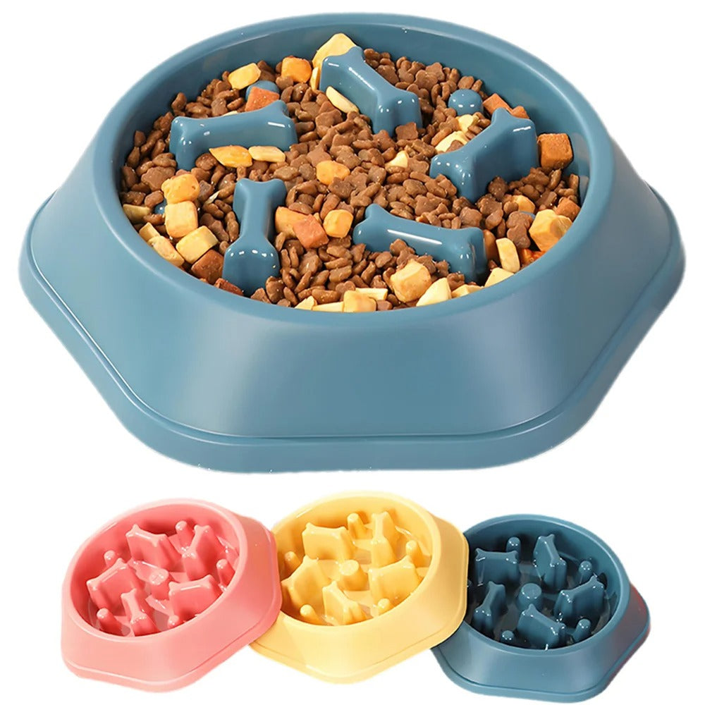 Slow Feed Dog Bowl – Anti-Choking, Non-Slip Design
