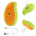 3-in-1 Steam Pet Grooming Brush – Spray Massage Deshedding Comb